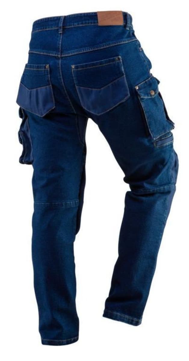 Spodnie robocze DENIM wzmocnienia na kolanach rozmiar L 81-228-L