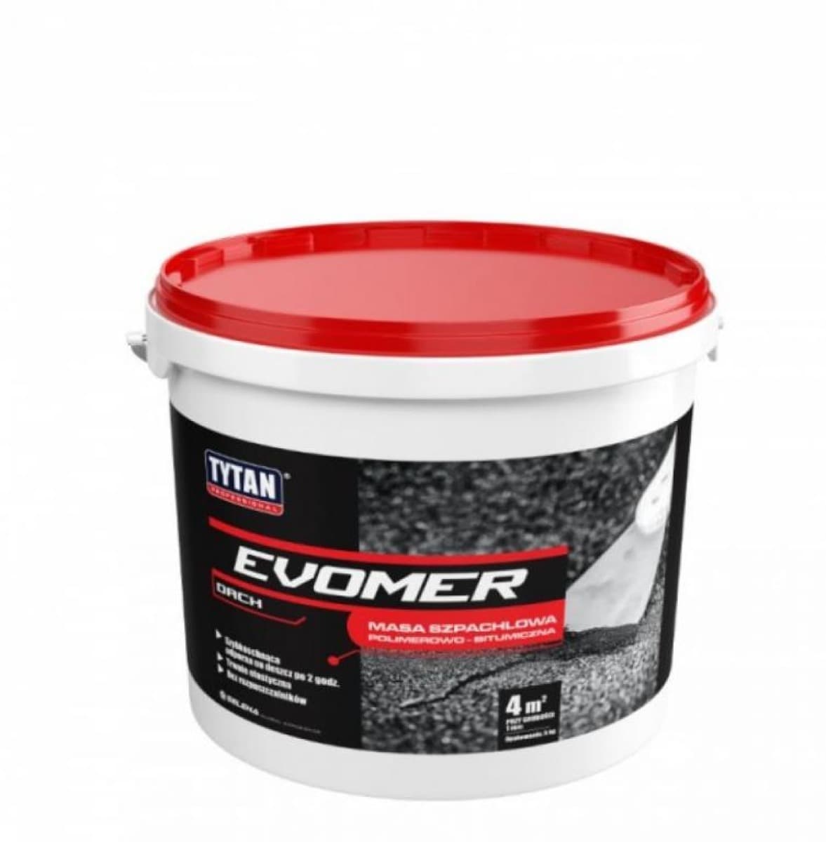 Tytan evomer masa szpachlowa 1kg czarny